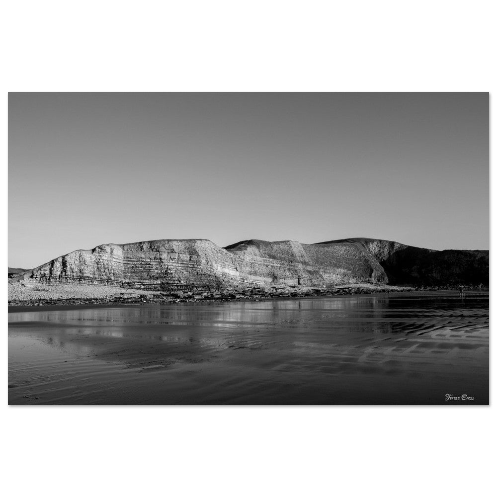 Natures Presentation - Mountains in Rhoose Wales UK - Premium Matte Paper Poster